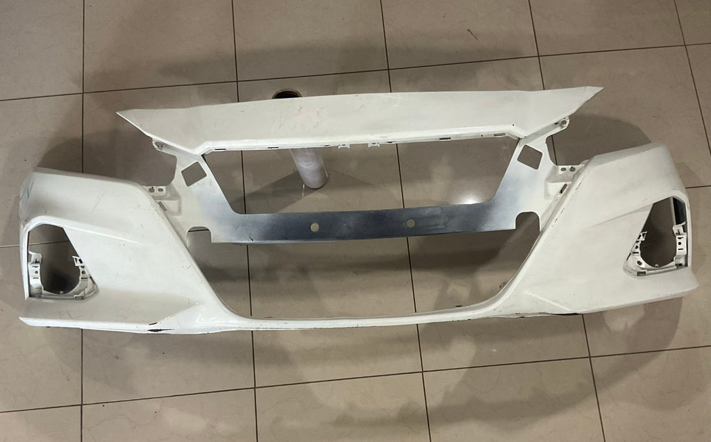 Front Bumper Cover White Nissan Altima 2019 2020 2021 62022+6CA0H OEM