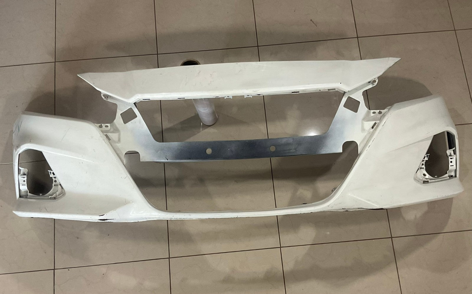 Front Bumper Cover White Nissan Altima 2019 2020 2021 62022+6CA0H OEM