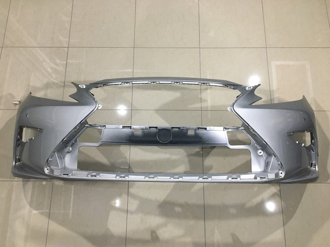 Front Bumper Cover Lexus ES350/ES300H Base w/o Sensors Silver 2016-2017 OEM
