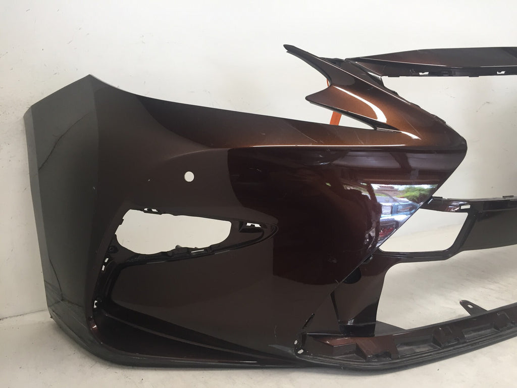 Front Bumper Cover Lexus ES350 ES300H Base w/Sensor Holes 4X2 2016 2017 OEM2