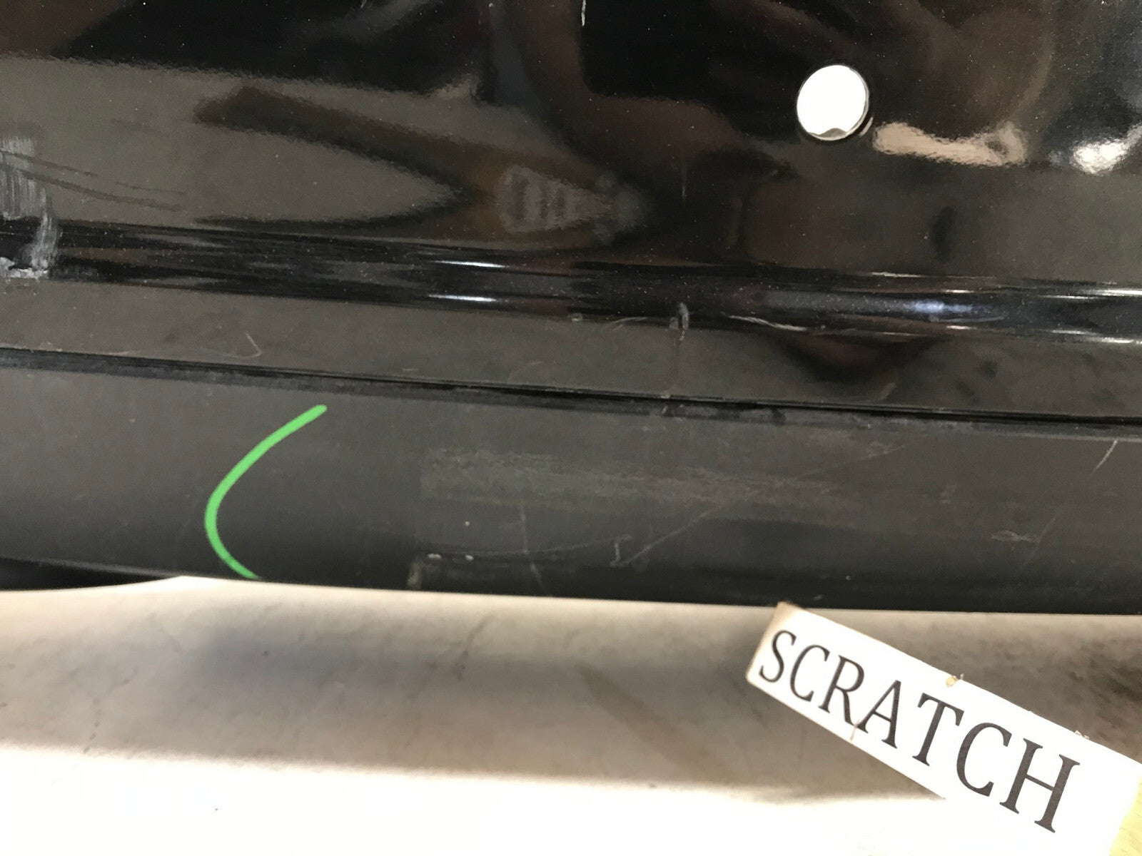 Rear Upper Bumper Cover Black 2011-2014 Ford Edge SE/SEL/Sport w/Sensr Holes OEM