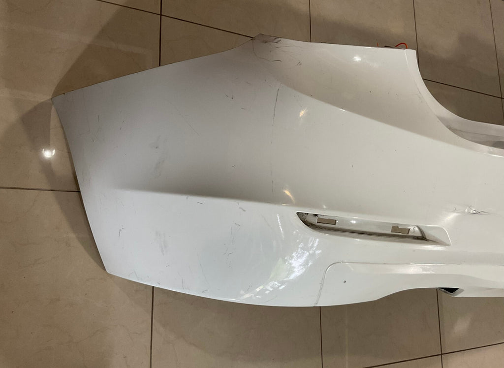 Rear Bumper Cover White 14-16 BMW F10 5-Series 158+577+11 OEM