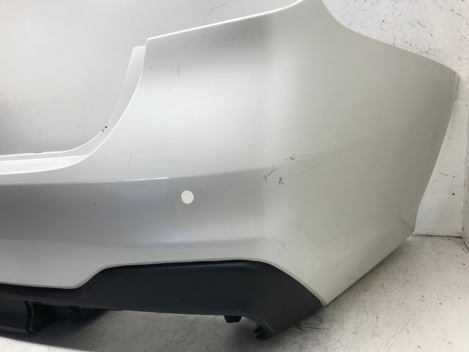 Rear Bumper Cover White 2020-2021 Subaru Legacy Base/XT/Sport w/Sensr Holes CAPA