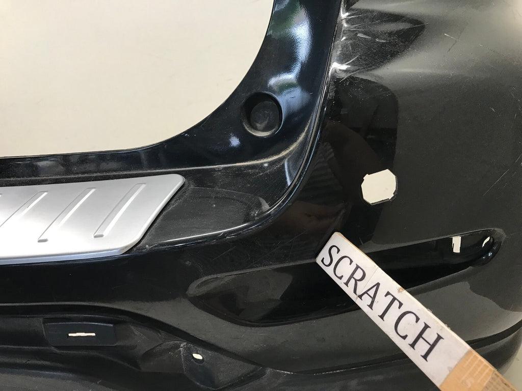 Rear Bumper Cover Black Nissan Pathfinder SV Platinum 17-19 w/Sensor Holes OEM