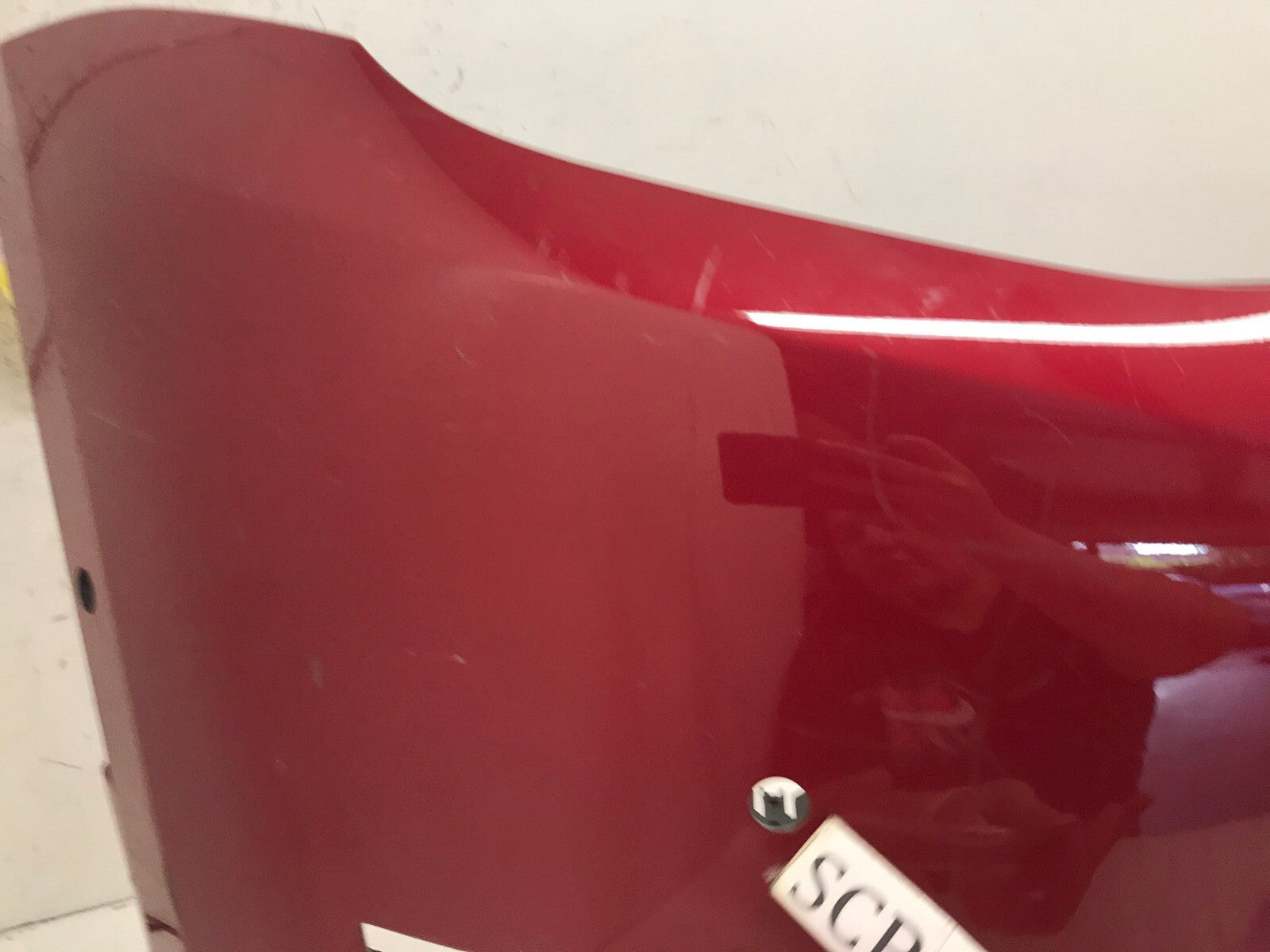 Front Bumper Cover Red 2020-2022 Tesla Model Y Long Range w/Sensor Holes OEM