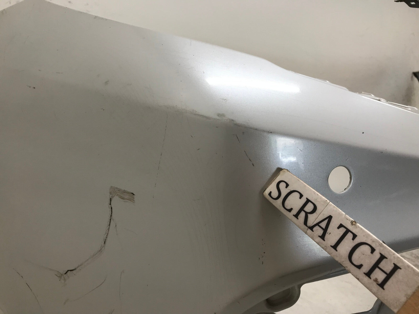 Front Bumper Cover White 21-22 Toyota Camry SE/XSE/Hybrid SE w/Sensor Holes OEM