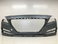 Front Bumper Cover Hyundai Genesis Sedan w/o Sensors w/o Lamp Washers 15 16 OEM