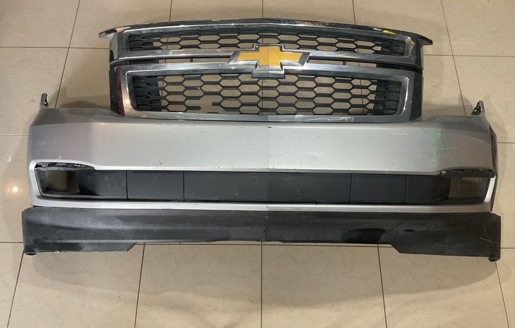 Front Bumper Cover Silver 2015-2020 Chevrolet Tahoe Suburban 22936492 OEM