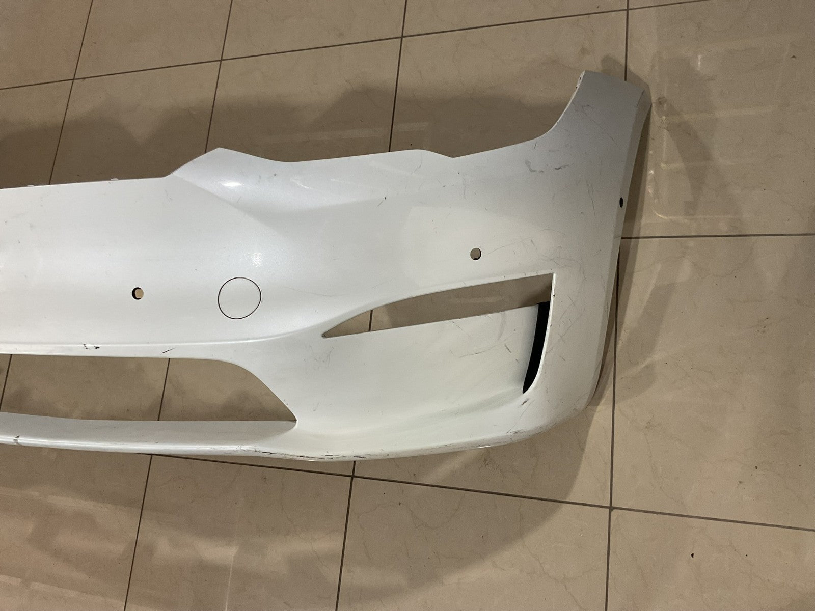 Front Bumper Cover White Tesla Model X 2021-2024