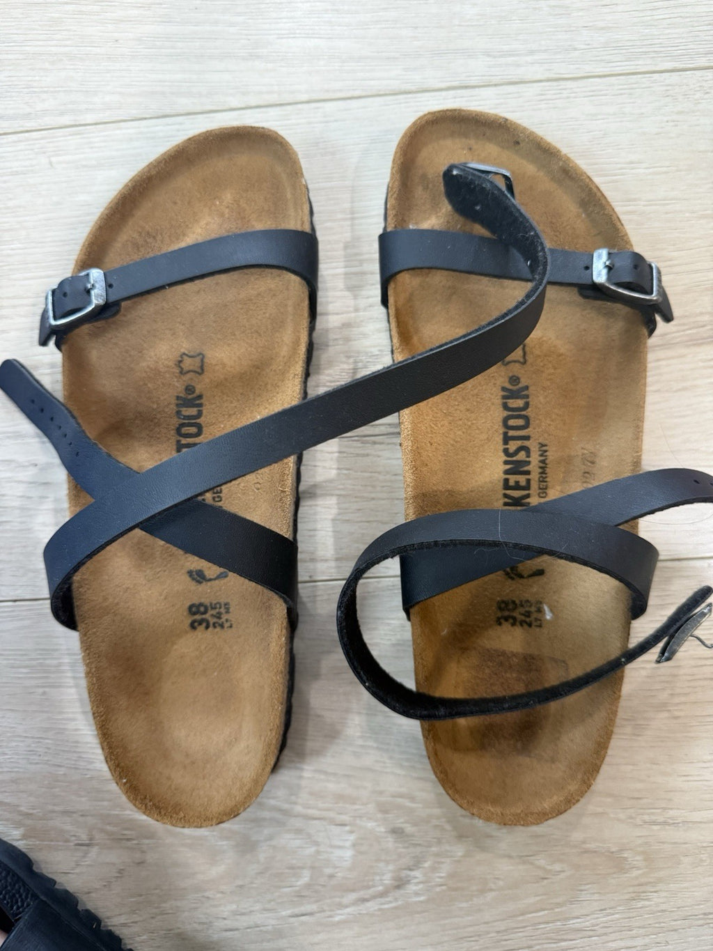 Birkenstock Arizona Soft Footbed Oiled Leather Sandals - Brown And Black
