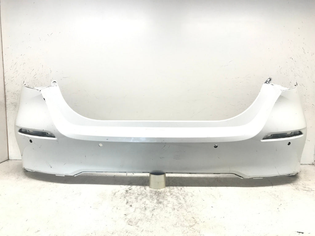 Rear Bumper Cover White 2022 2023 Honda Civic Hatchback w/Sensor Holes OEM