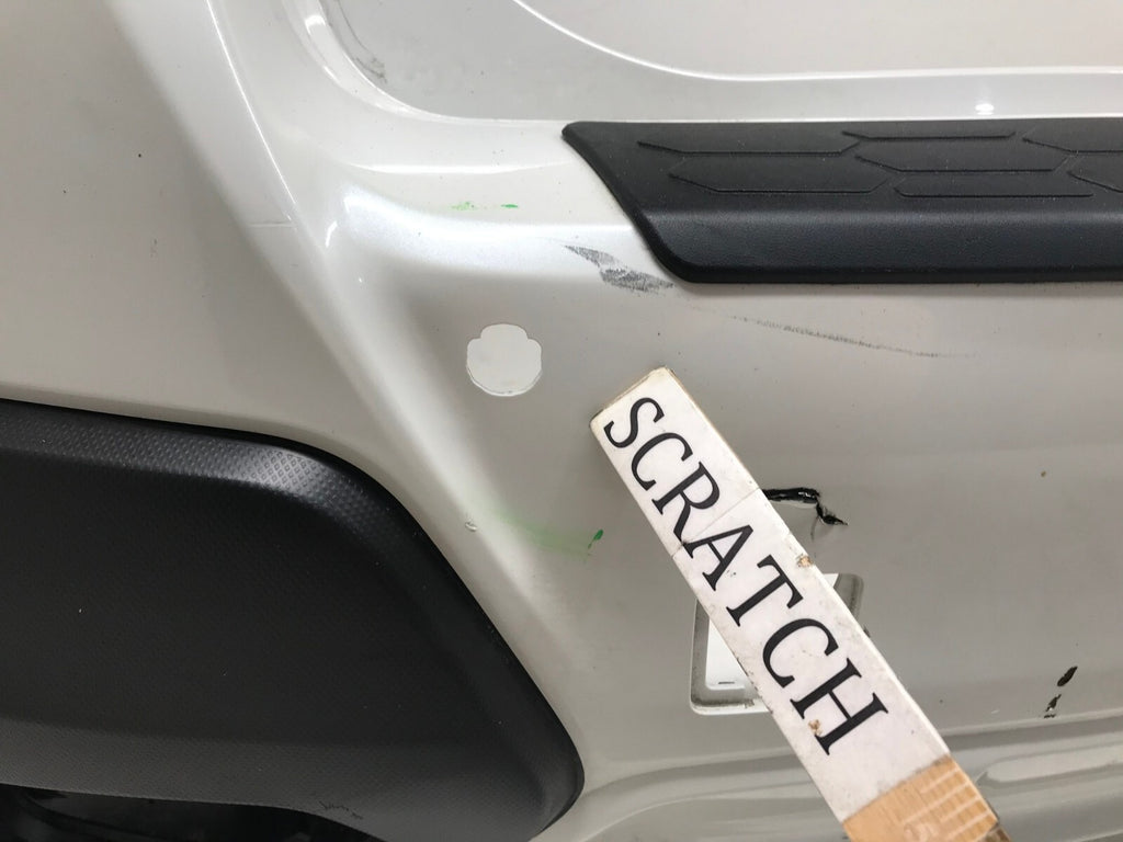 Rear Bumper Cover White Subaru CrossTrek 2018 2019 w/Sensor Holes 57704FL250 OEM