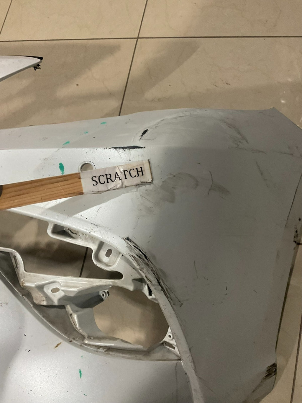 Front Bumper Cover White 2021-2023 Toyota Camry SE XSE CAPA