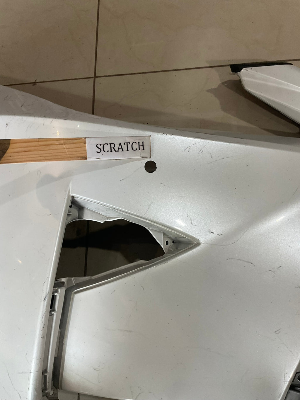 Front Bumper Cover White Lexus RX350 RX450H 16-2018 52119-0E270 OEM