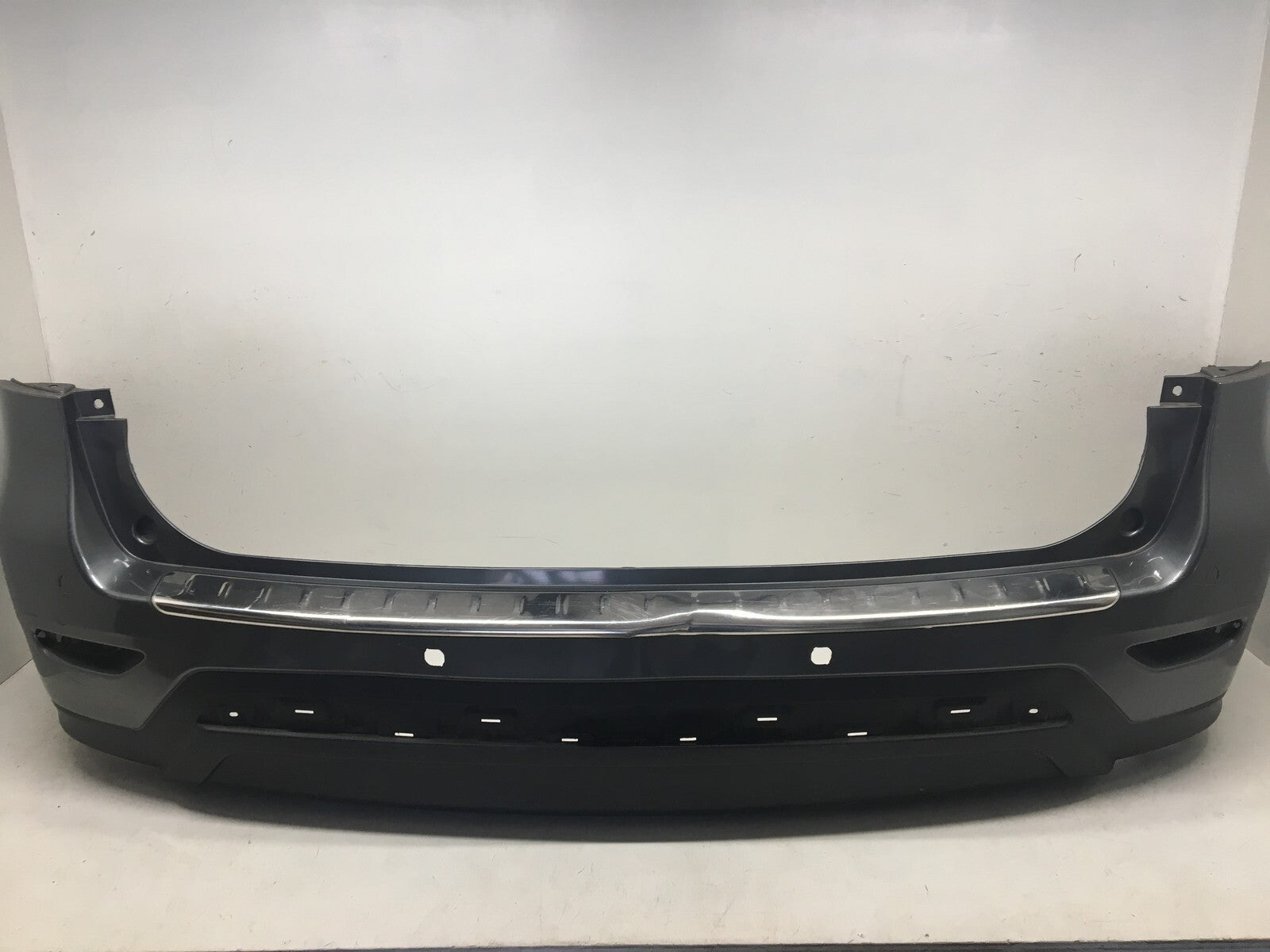 Rear Bumper Cover Nissan Pathfinder Platinum SV Hybrid w/o Sens Holes 13-16 OEM2