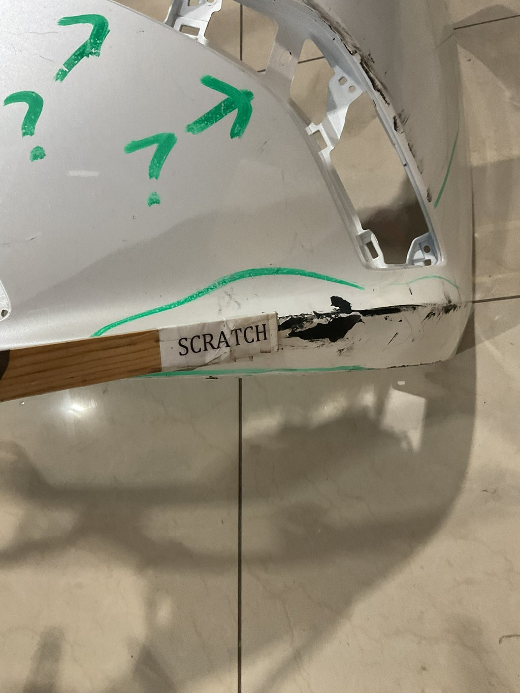 Front Bumper Cover White Lexus ES350 Base 2019 52119+06j00 OEM