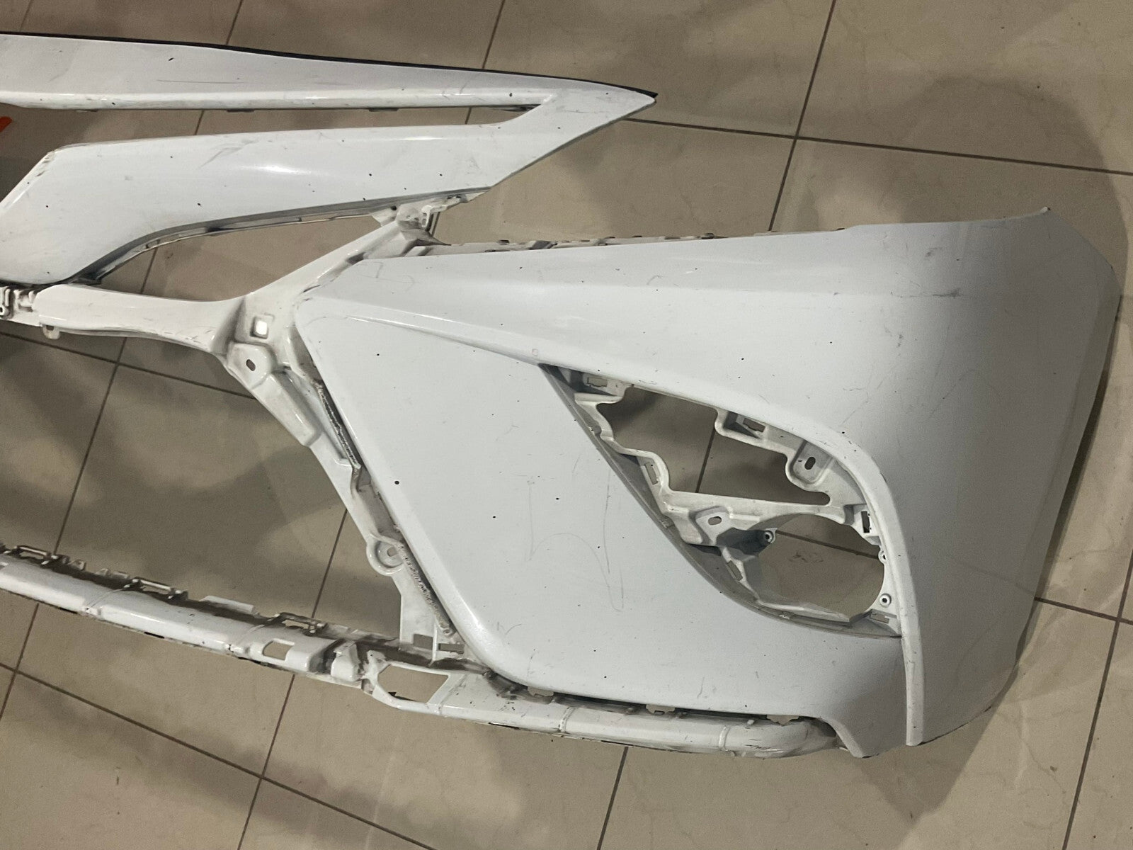 Front Bumper Cover White Toyota Camry 2021 2022 52119-06E20 OEM