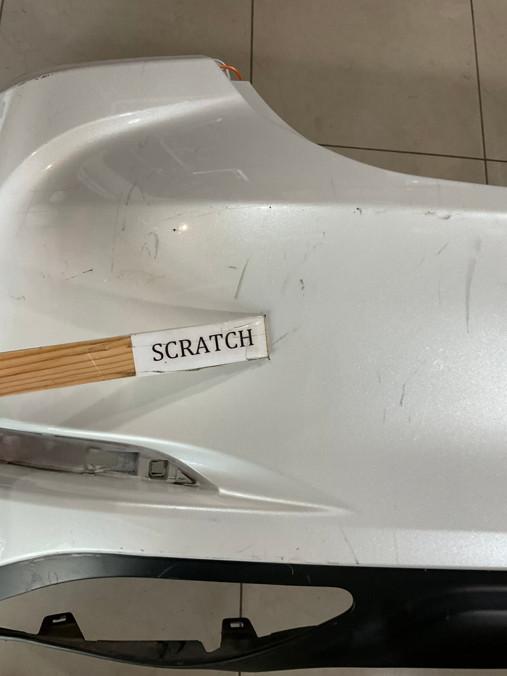 Rear Bumper Cover White 2019-2020 Lexus ES350 52159-33470 OEM