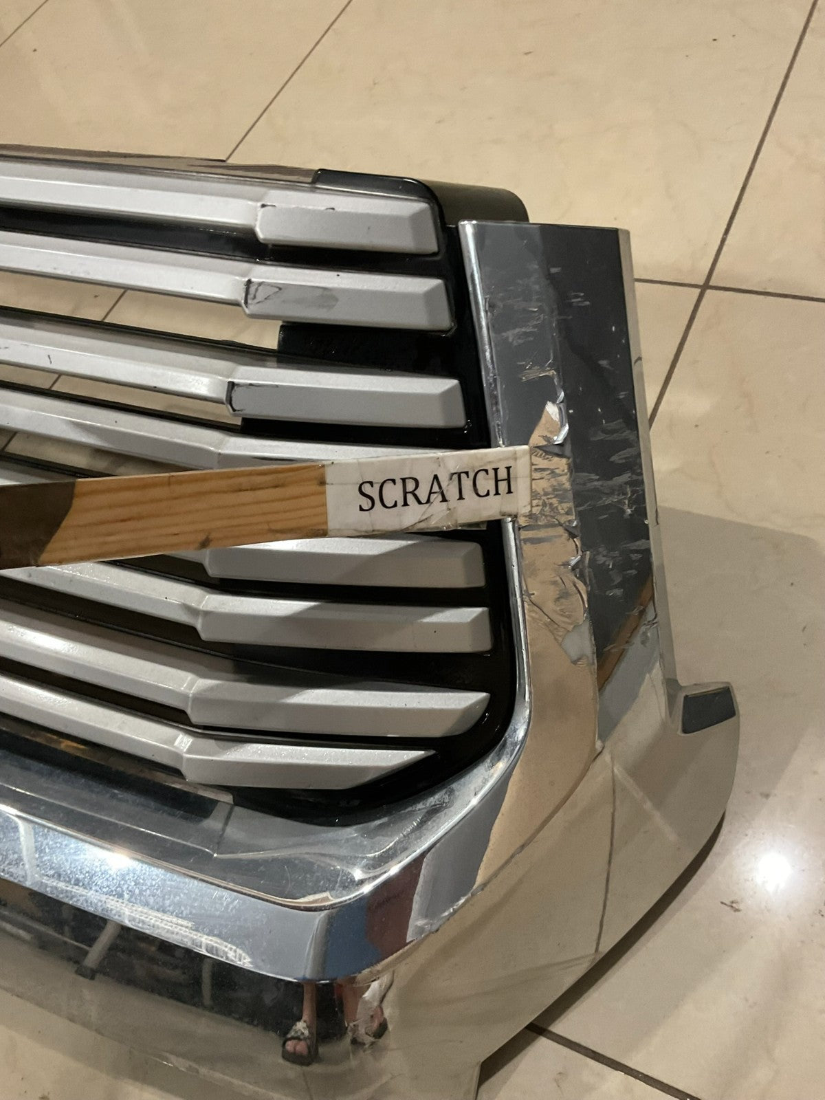 Grille Grill Silver Toyota Tundra 2014-2017 CAPA