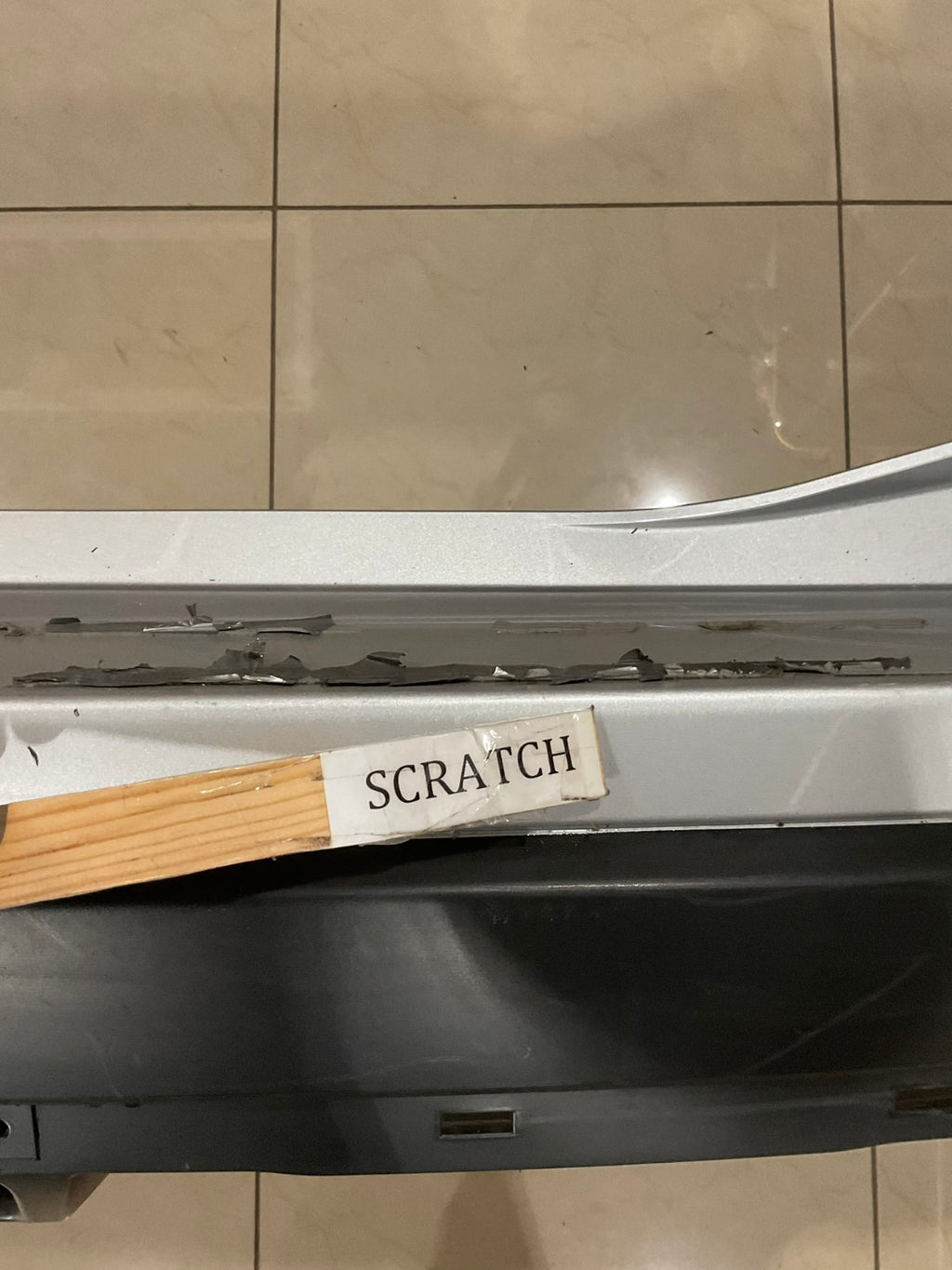 Rear Bumper Cover Silver 17 18 Nissan Rogue S SL SV SV Hybrid 85022+6FL0H OEM