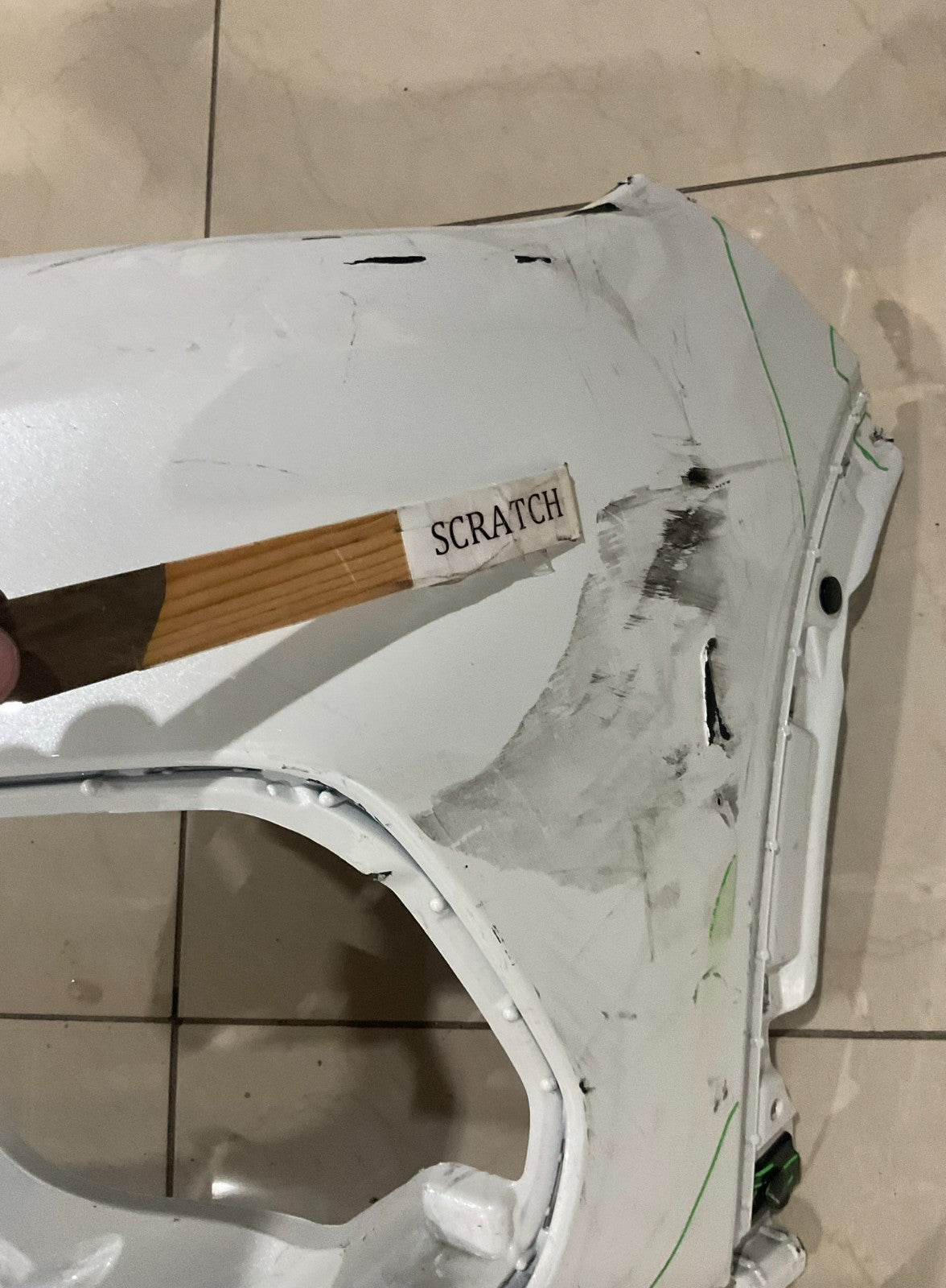 Front Upper Bumper Cover White 2023-2025 Honda HR-V CAPA