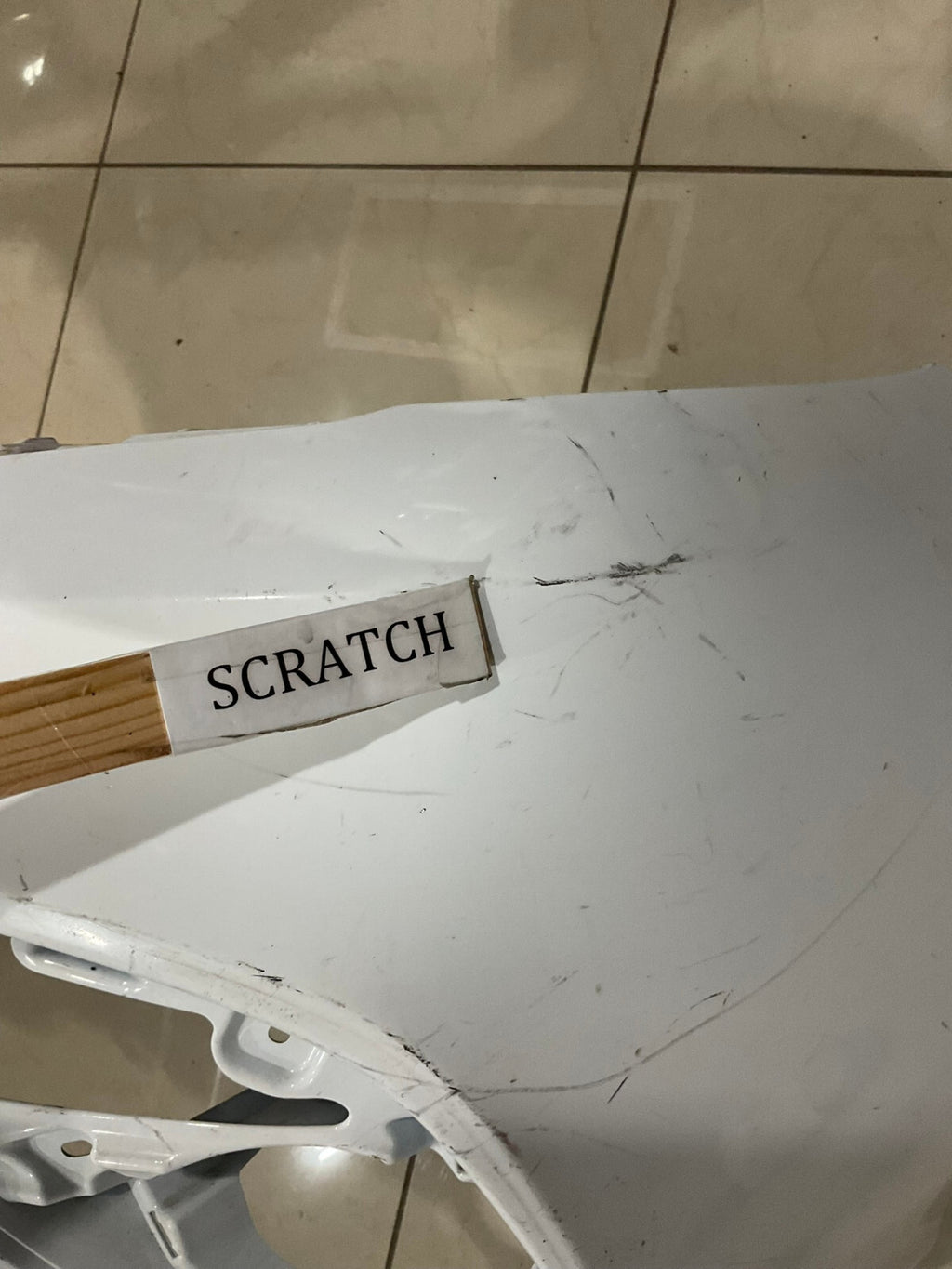 Front Bumper Cover White Toyota Camry SE XSE 2018 2019 52119-06e20 OEM