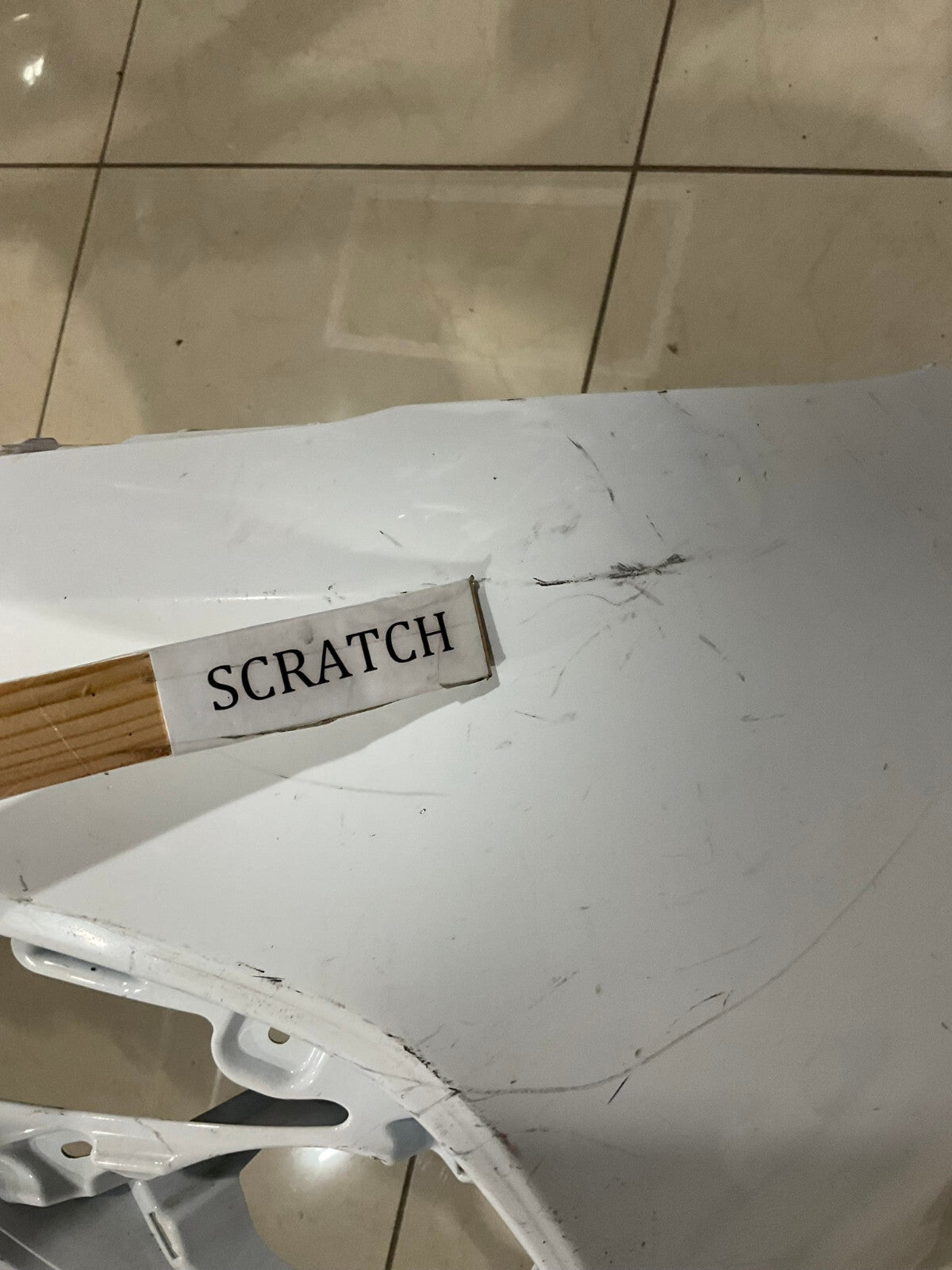 Front Bumper Cover White Toyota Camry SE XSE 2018 2019 52119-06e20 OEM