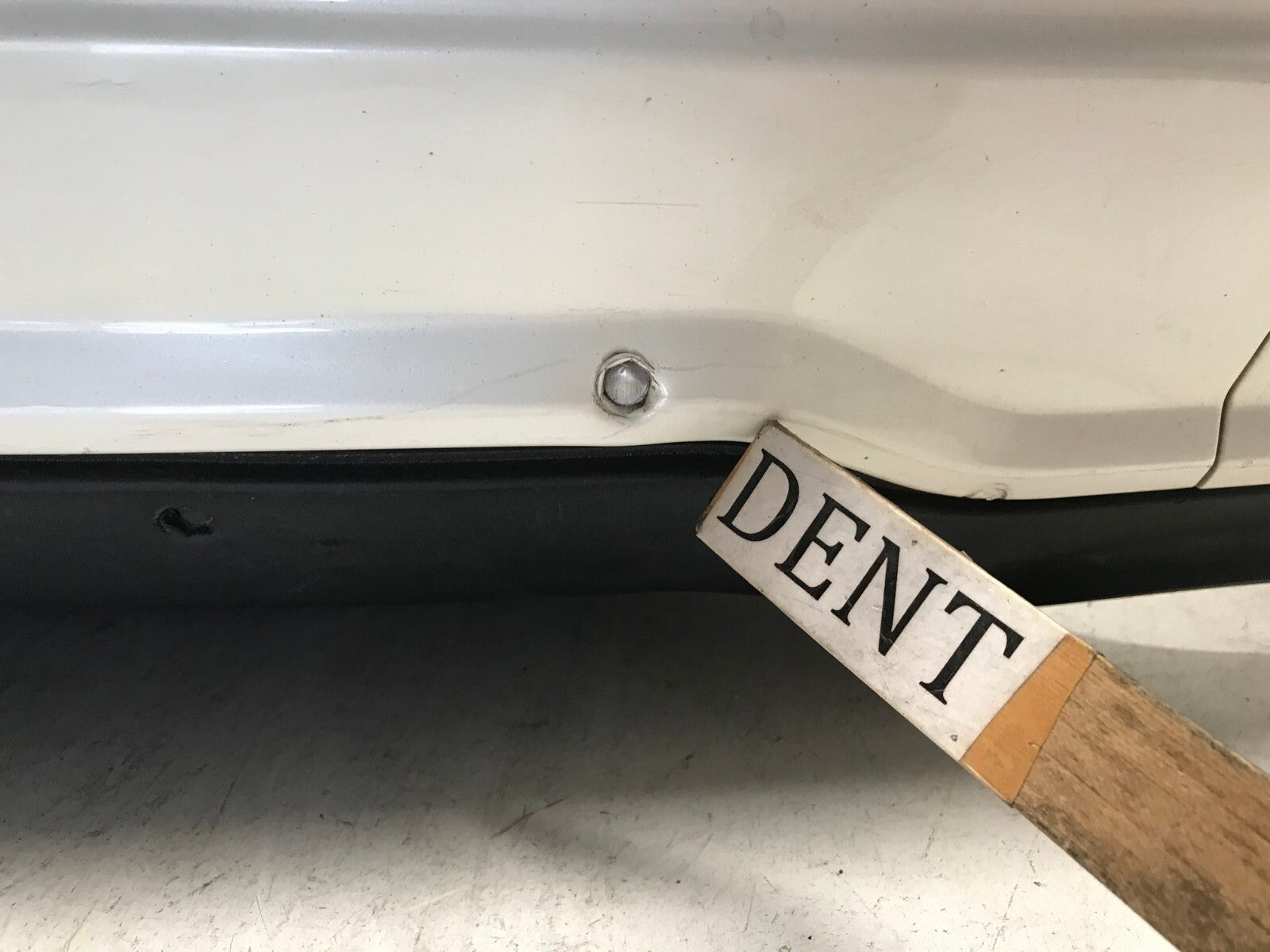 Rear Bumper Cover White 12-14 Mercedes W204 C250 Sport AMG w/Sensor Holes OEM