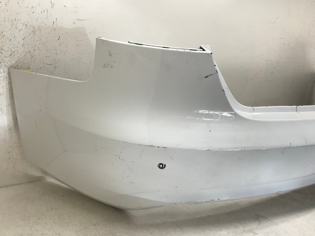 Rear Bumper Cover Audi A4 Allroad B8 w/Sensor Holes White 2013-2016 CAPA