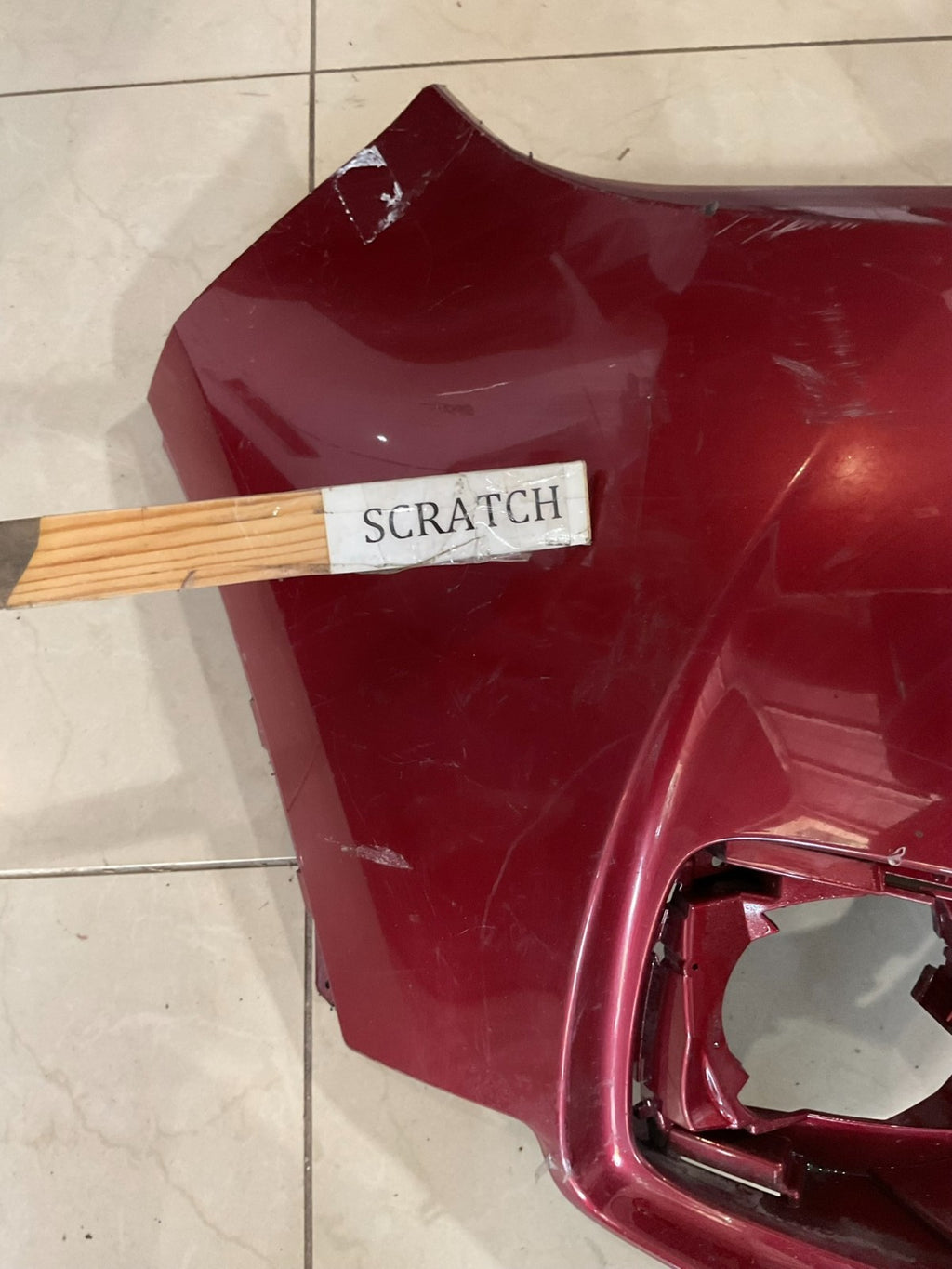 Front Bumper Cover Red 2019 2020 Buick Envision CAPA