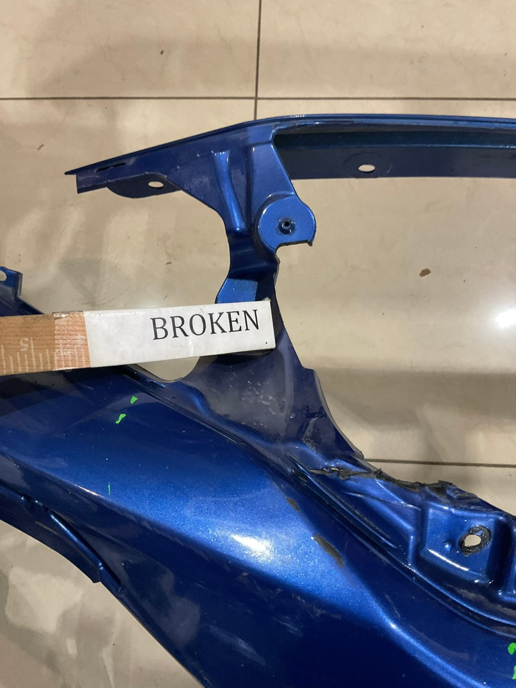Front Bumper Cover Blue 2017-2019 Honda Civic Hatchback 71101+tg6+zz00 OEM