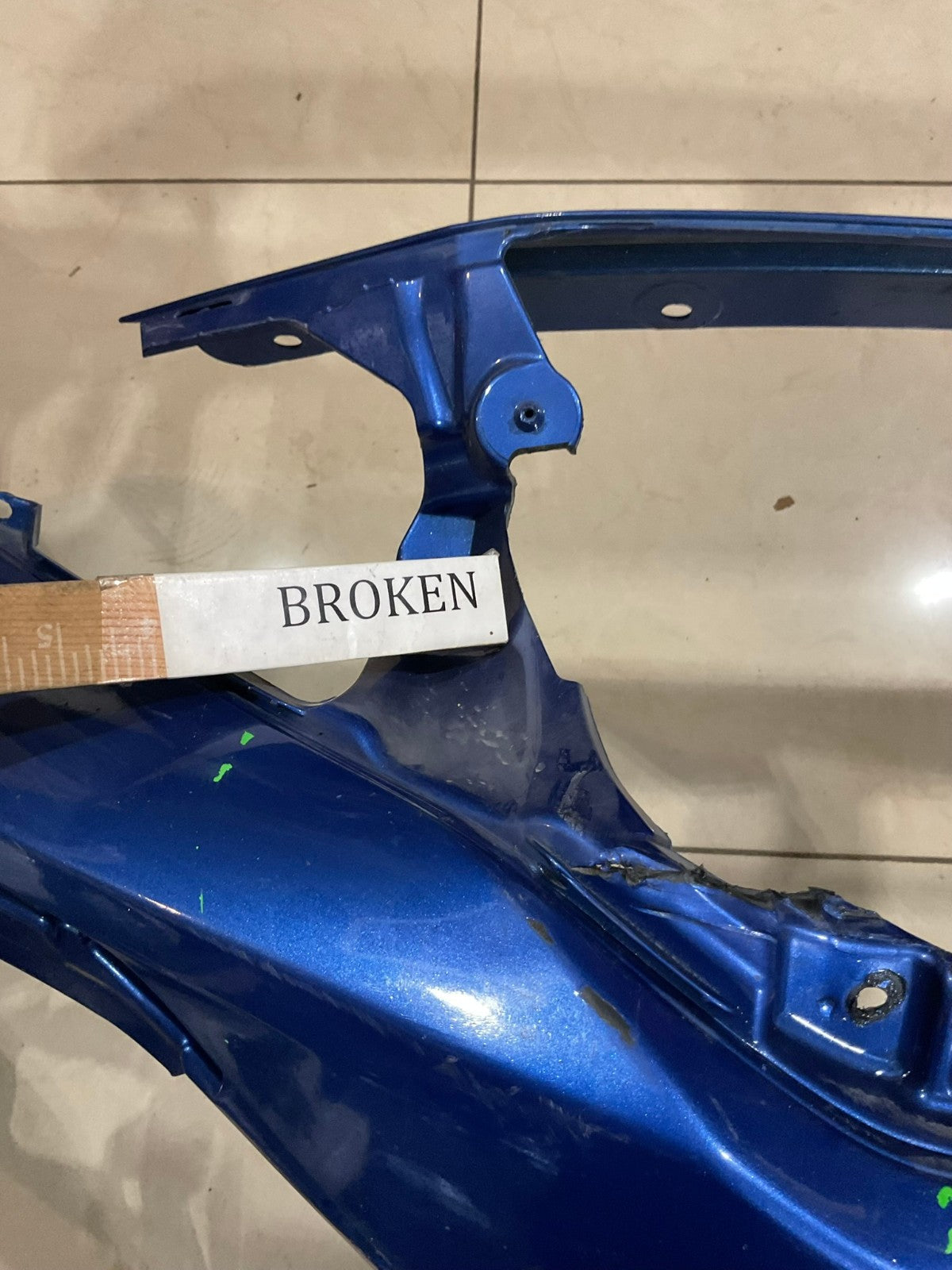 Front Bumper Cover Blue 2017-2019 Honda Civic Hatchback 71101+tg6+zz00 OEM