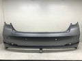 Rear Bumper Cover Silver Hyundai Sonata SE/ECO/Sport 15-2017 w/Sensor Holes OEM