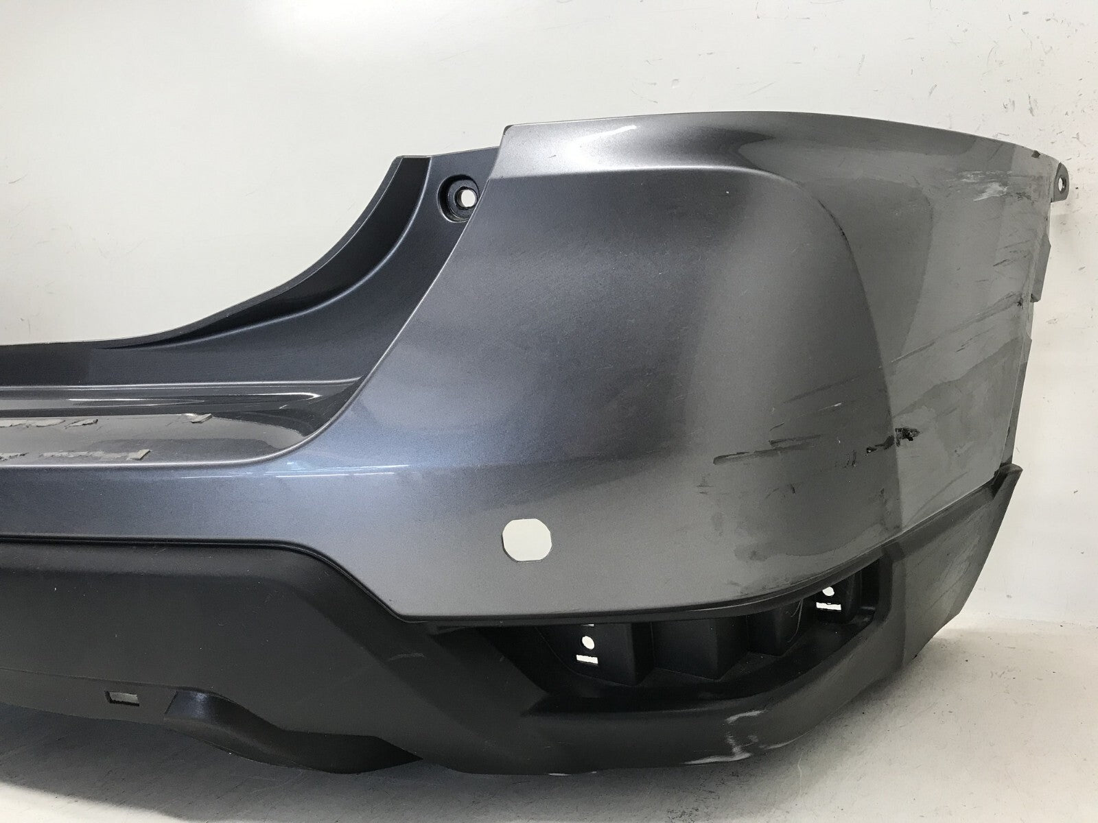 Rear Bumper Cover Nissan Rogue S/SL/SV/SV Hyb/SL Hyb w/Sensor Holes 17 2018 OEM