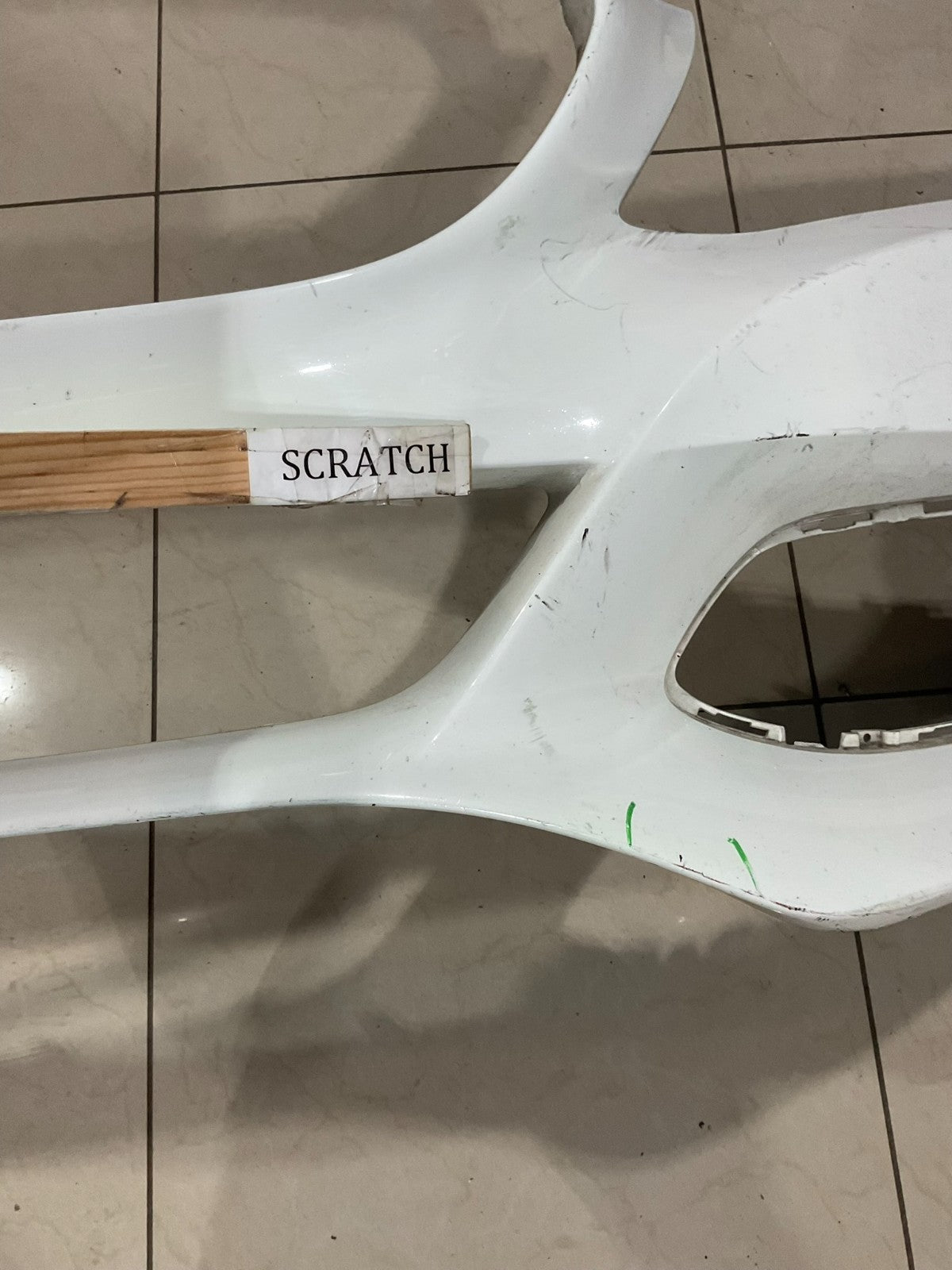 Front Bumper Cover White 2015-2018 Mercedes C Class C300 a 205 885 0125 OEM