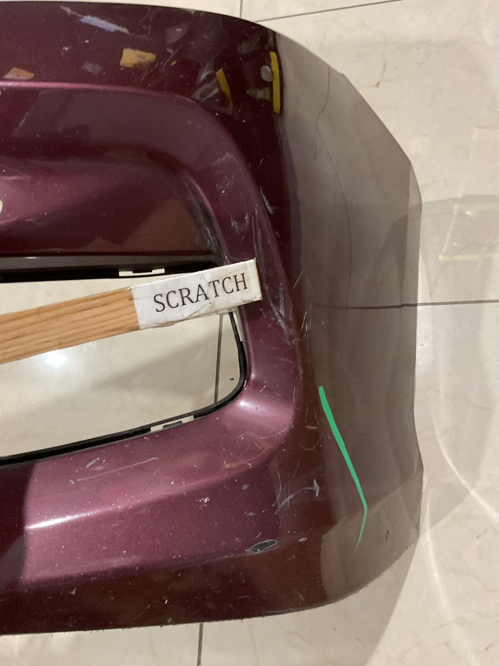 Front Bumper Cover Red Honda Accord Sedan 2016-2017 71101+tf2+a000 OEM