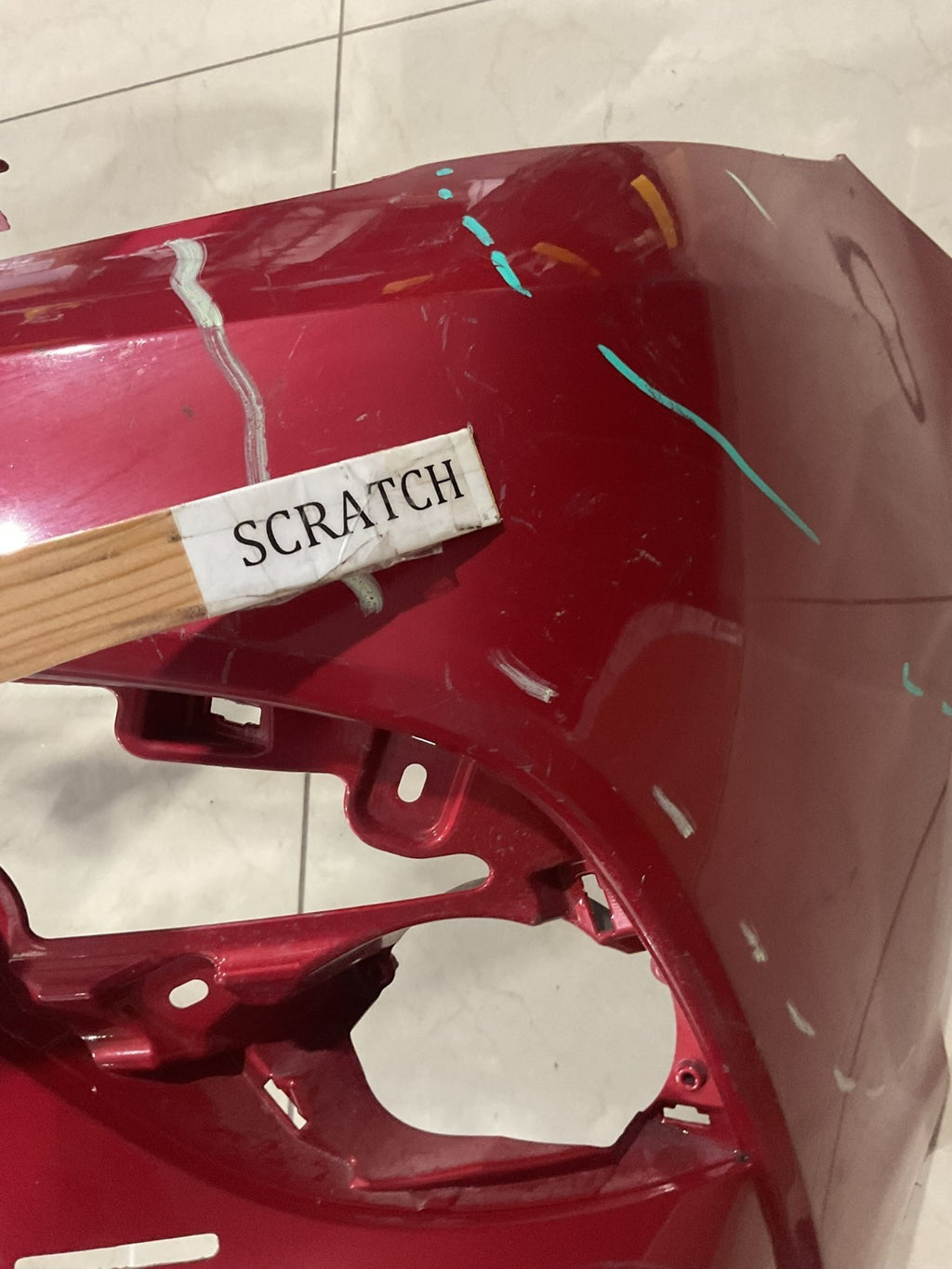 Front Bumper Cover Red Toyota Camry SE XSE 2018 2019 52119+06e20 OEM