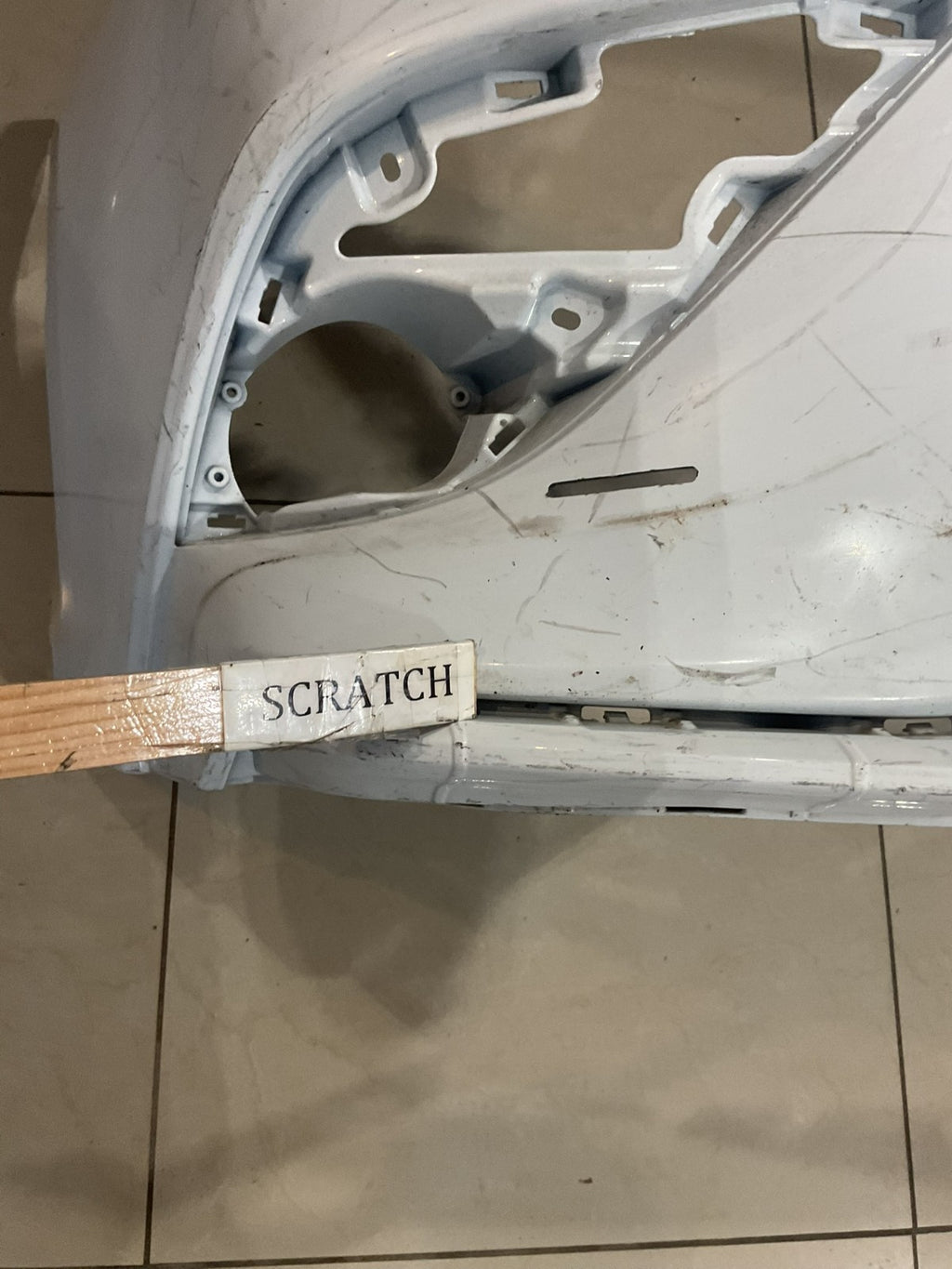 Front Bumper Cover White Toyota Camry SE XSE Hybrid SE 2018 2019 52119+06e20 OEM