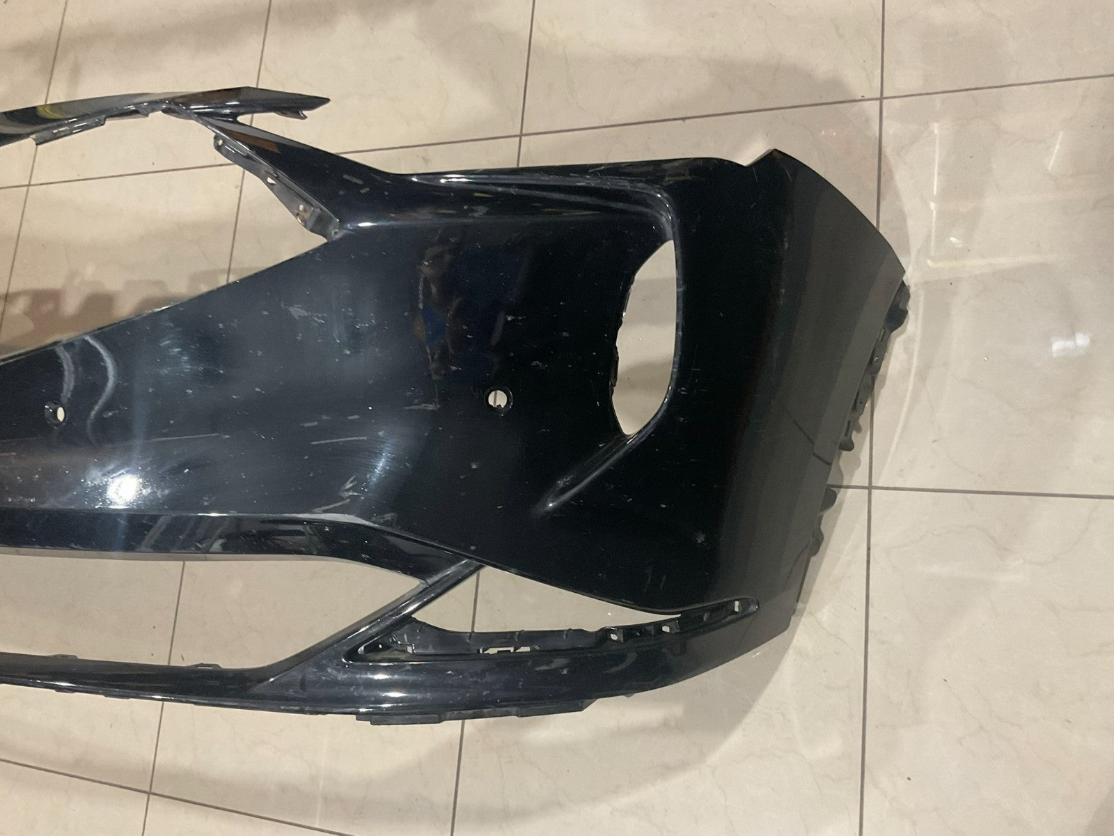 Front Bumper Cover Black Accura MDX 2022-2024 CAPA