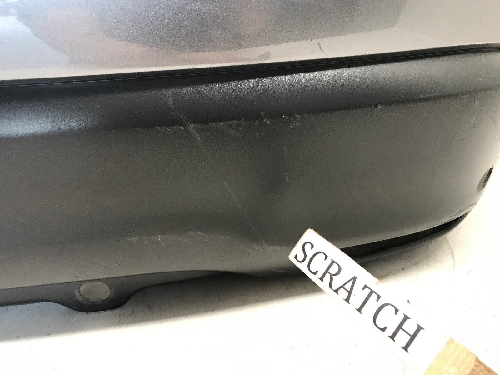 Rear Bumper Cover Gray Nissan Rogue Sport S/SL/SV 2017-2019 w/Sensor Holes OEM