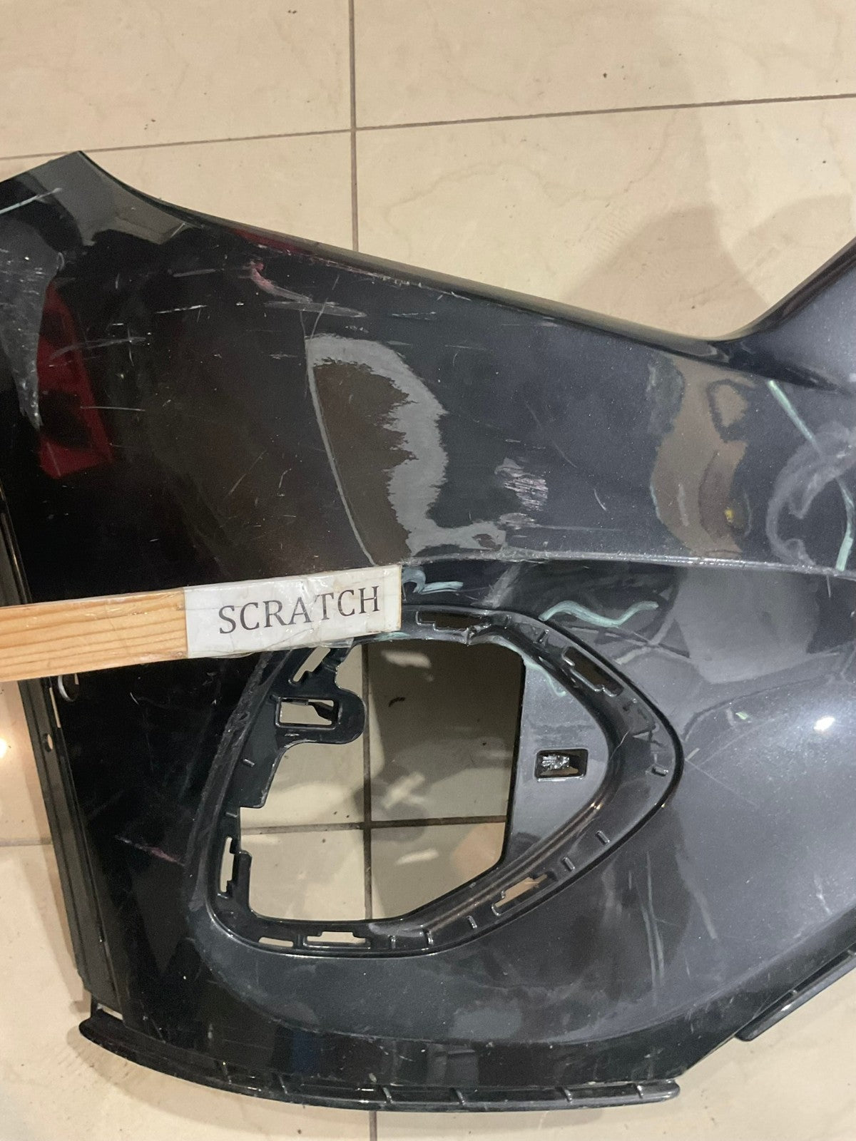 Front Upper Bumper Cover Dark Grey 2016-2019 Mercedes Benz GLC300 CAPA