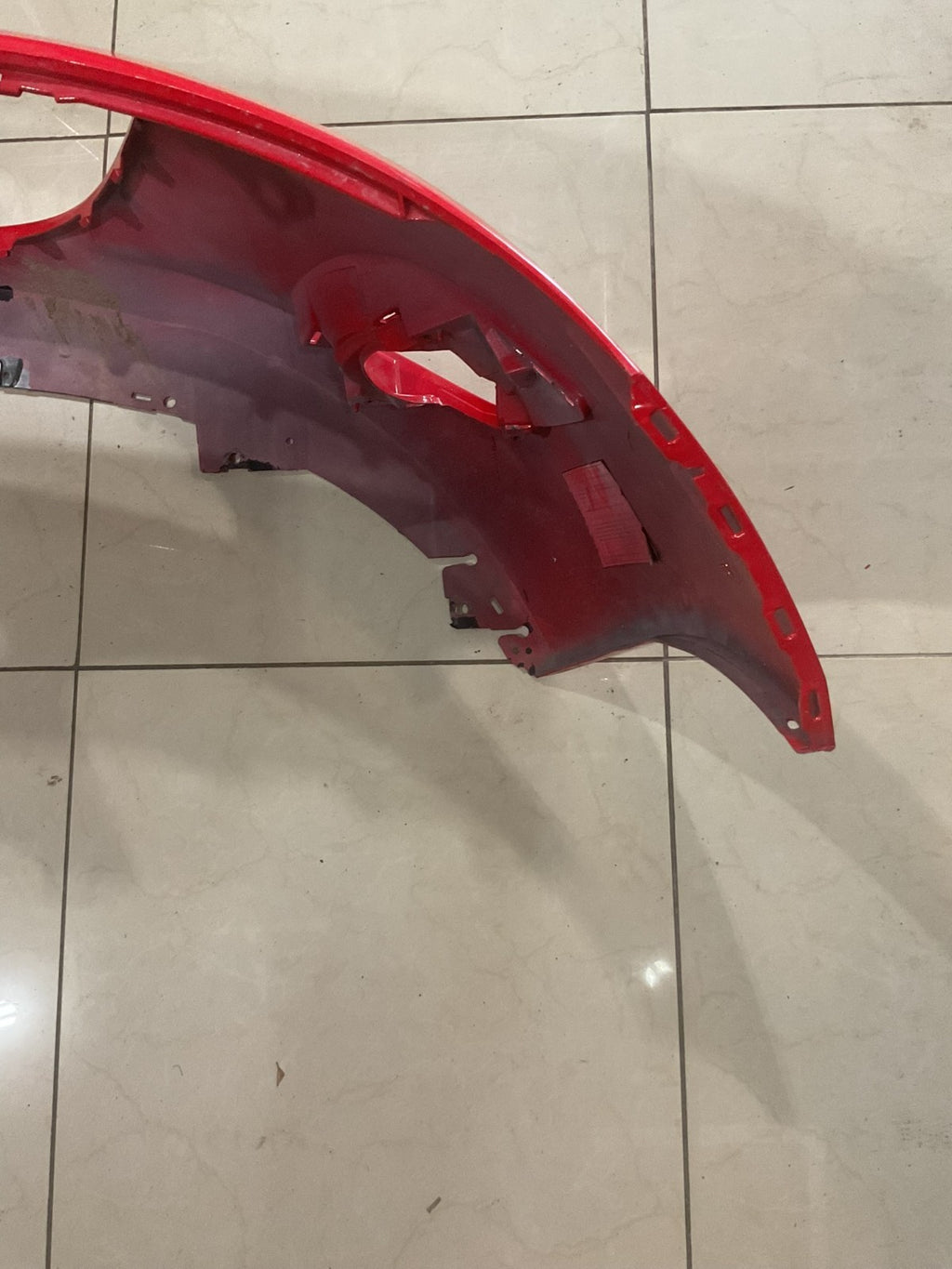 Front Bumper Cover Red 2011 2012 2013 2014 Mazda 2 CAPA