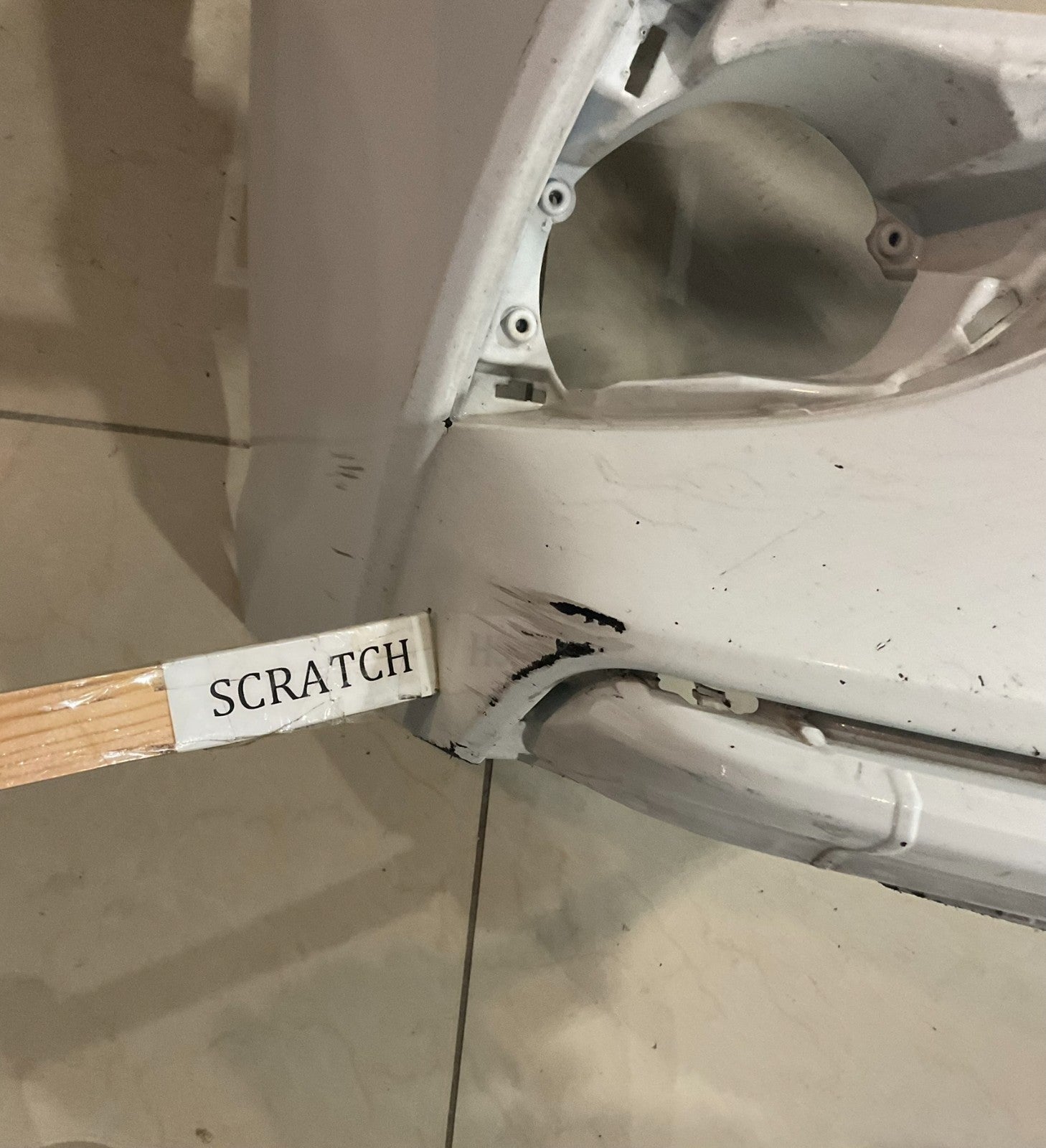 Front Bumper Cover White Toyota Camry 2021 2022 52119+06e20 OEM