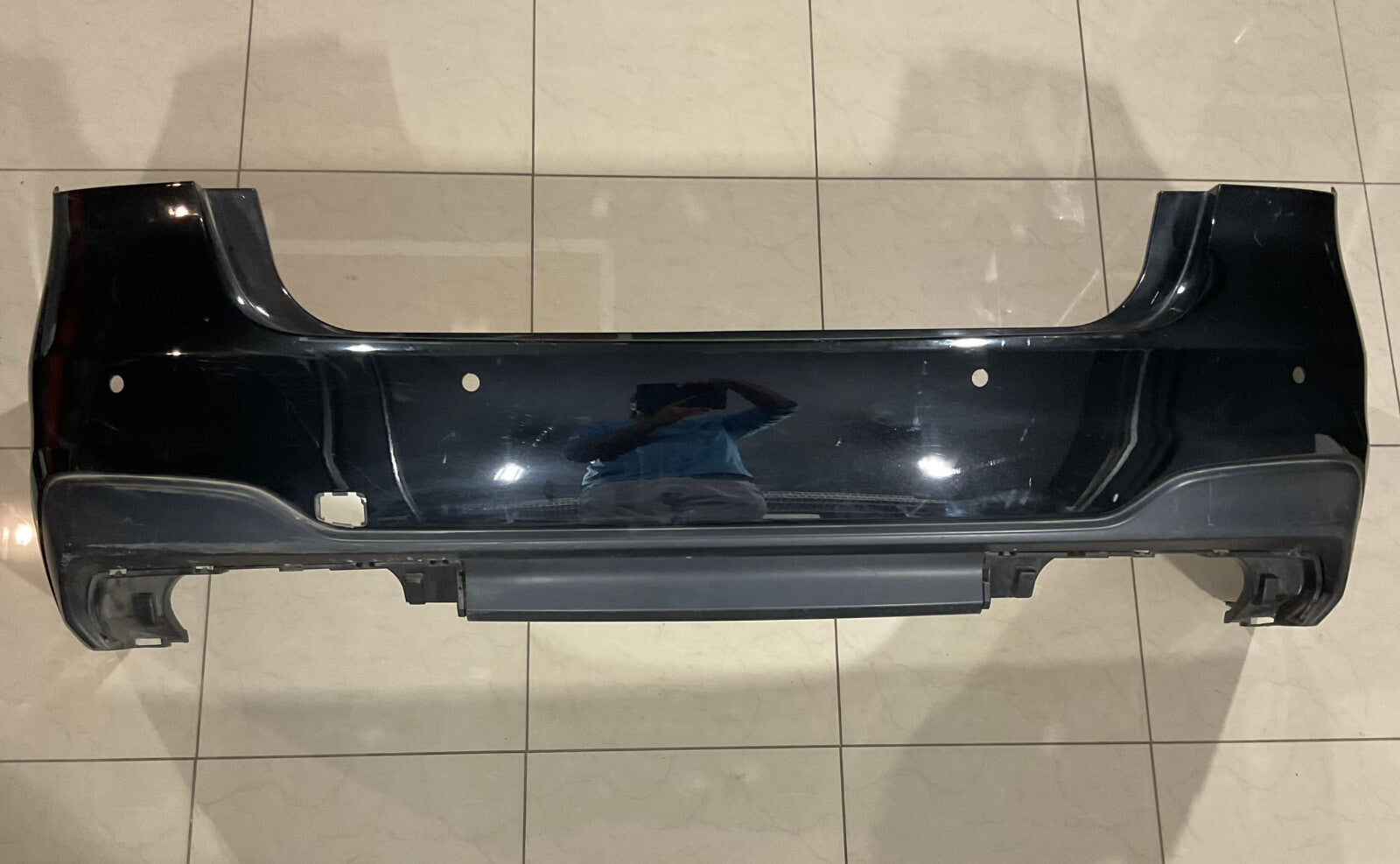 Rear Bumper Cover Black Subaru Legacy 2.5L CVT 4WD Sedan 2020 57704AN30A OEM