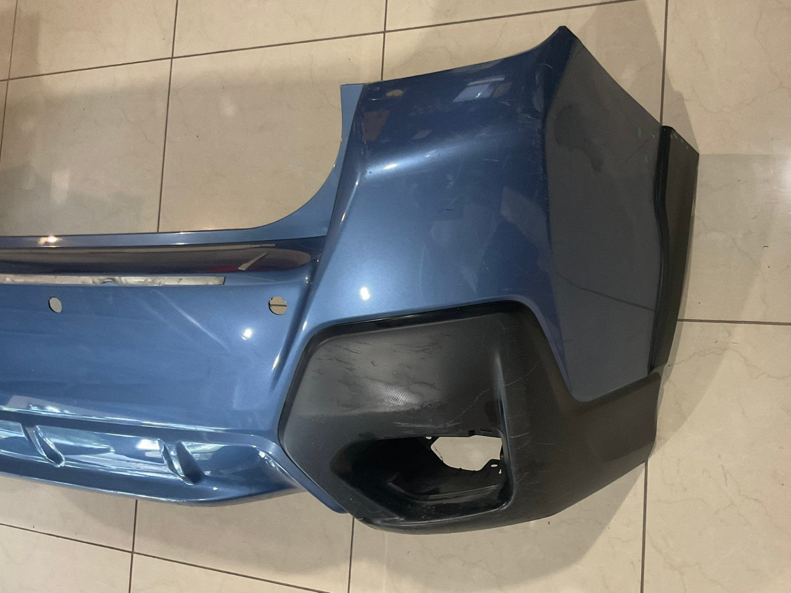 Rear Bumper Cover Blue Subaru CrossTrek 2018 2019 57704FL250 OEM