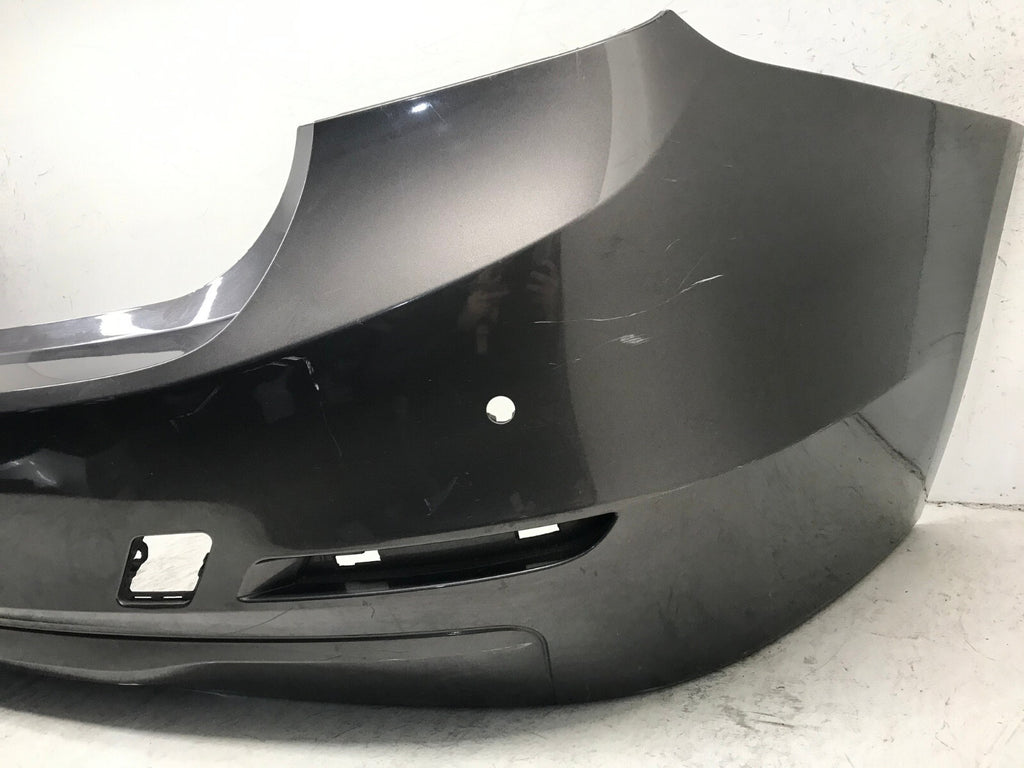 Rear Bumper Cover Gray 2012-2015 BMW 320i Sedan Standard Type w/Sensor Holes OEM