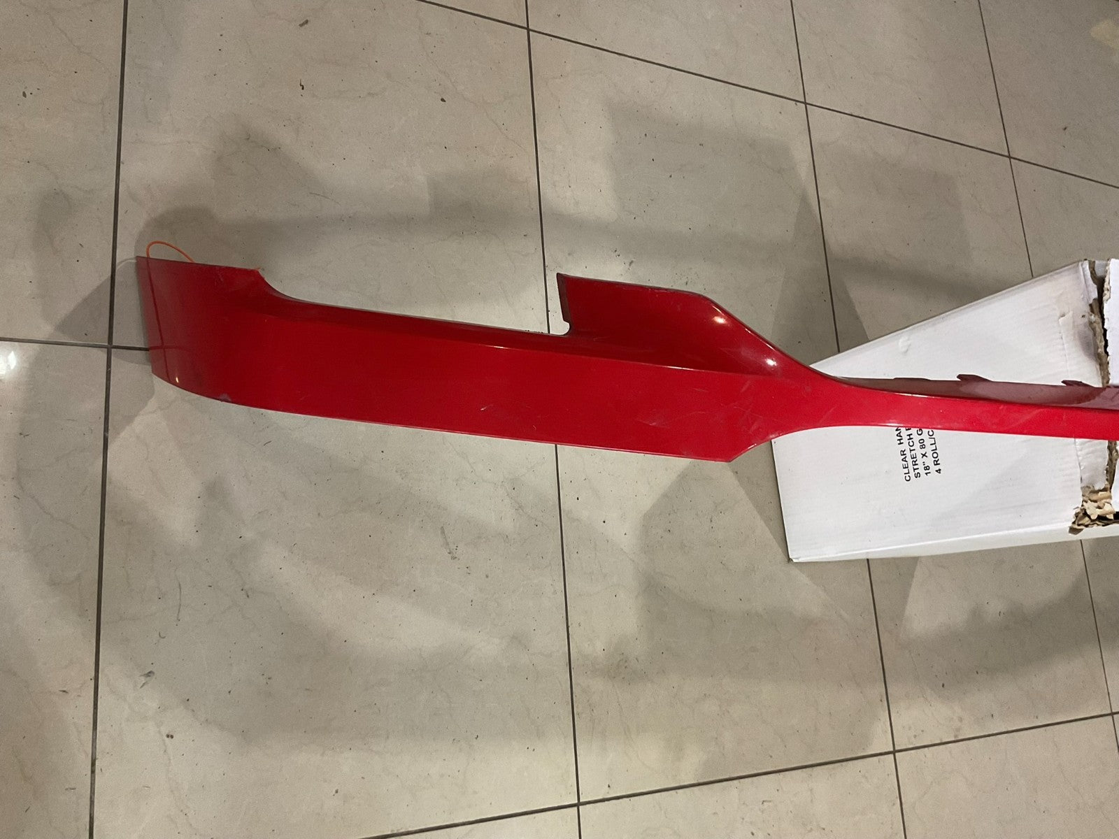 Front Bumper Upper Cover Molding Red 2021-2023 Ford F-150 F150 CAPA