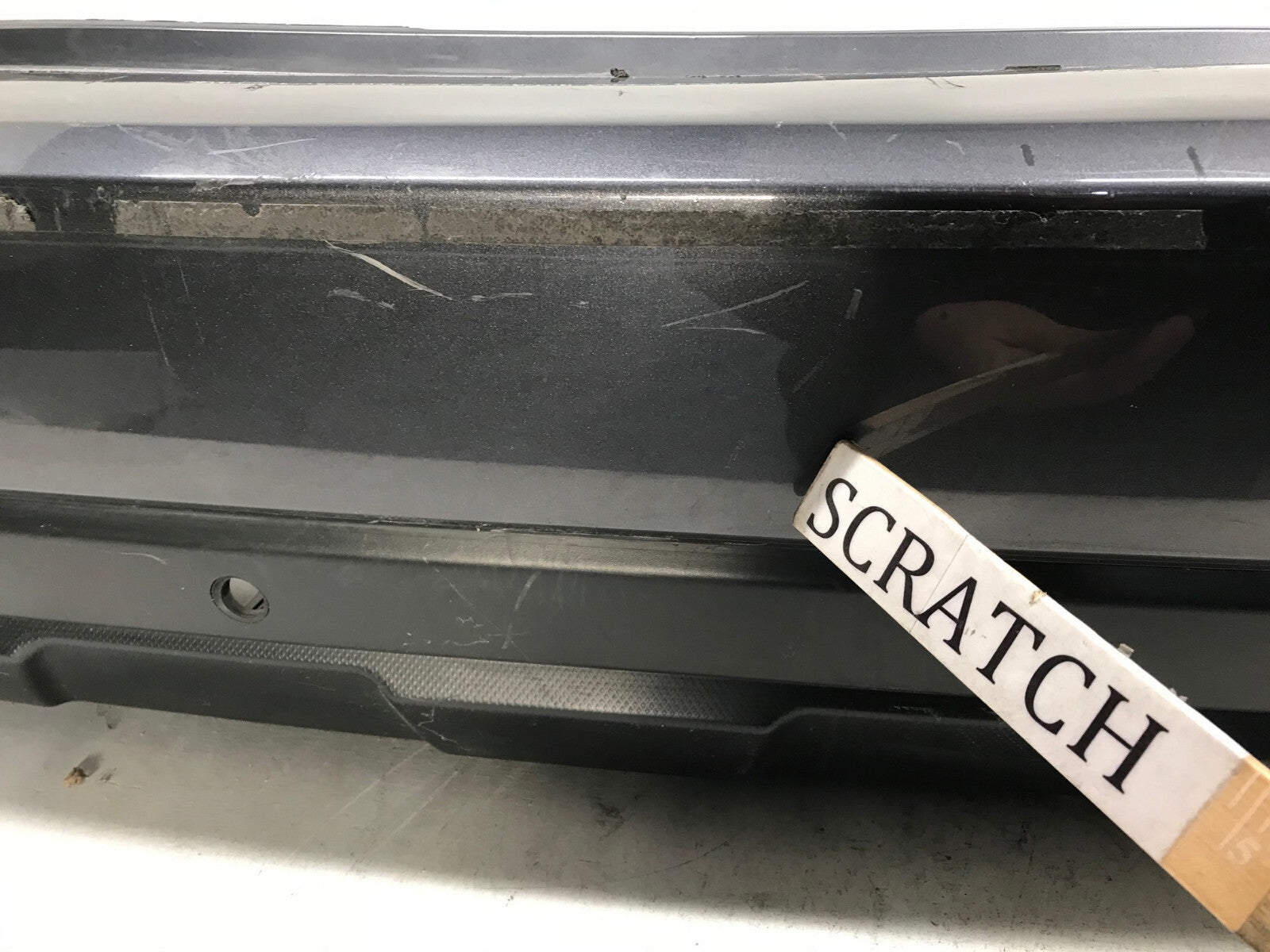 Rear Bumper Cover Subaru Outback w/Sensor Holes Gray 2018 2019 57704AL18A OEM2