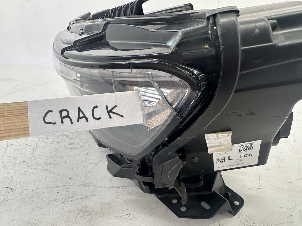 Headlight Damaged Driver LH 2021 22 2023 2024 Jeep Grand Cherokee 68376993AE OEM