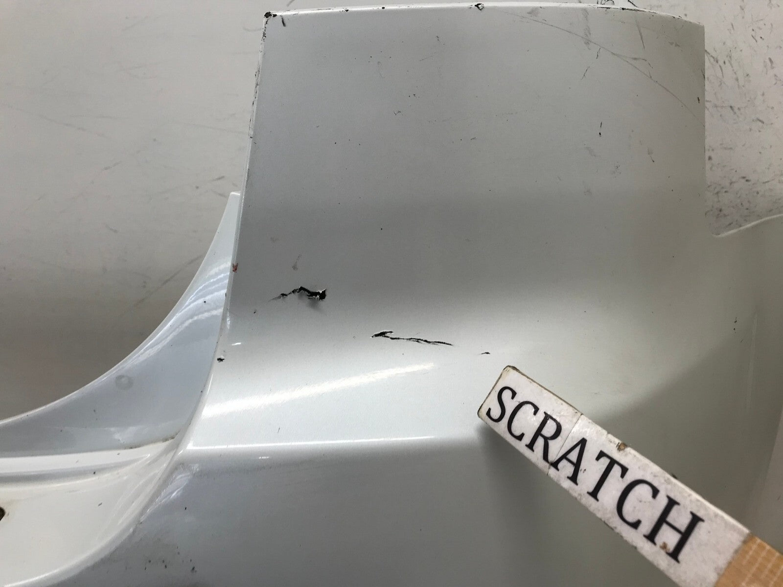 Rear Bumper Cover White 2011-2013 Kia Sorento SX w/Sensor Holes 86611-1U200 OEM